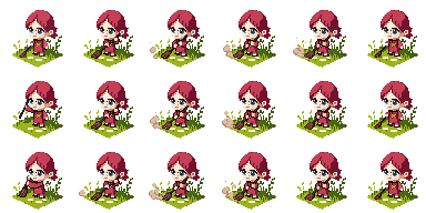 Animated sprite for personal category