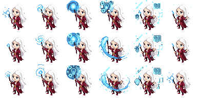 Animated sprite for writing category