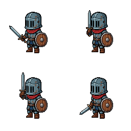 Animated knight sprite for tabletop category