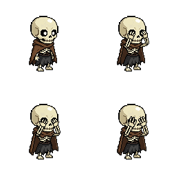 Animated skele sprite for health category