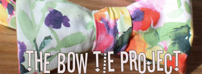 Pastel Flower Bow Tie