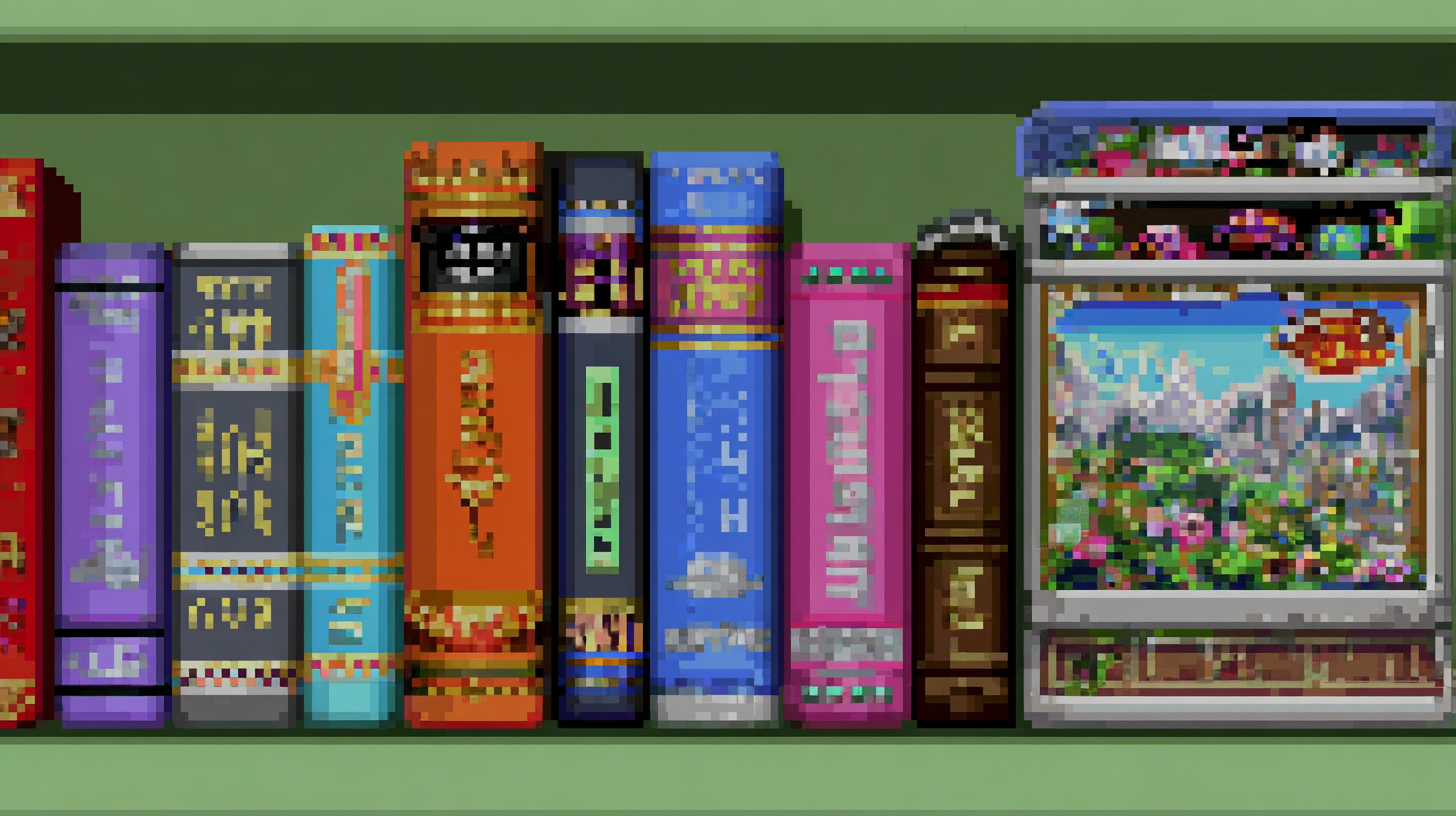 A bookshelf where each book spine shows a different genre label - mystery, romance, heist, thriller - but they all have the same author name