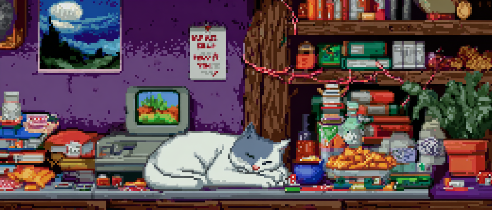 A lone game designer hunched over a desk absolutely buried in dice, cards, scraps of paper, and half-eaten snacks, surrounded by a cork board covered in red string connecting game mechanics like a conspiracy theory, a whiteboard behind them that just says ‘WHAT IF DICE BUT FEELINGS?’ in frantic handwriting, a cat sleeping on a pile of unfinished rulebooks, the lighting suggests they haven’t seen the sun in weeks and they wouldn’t have it any other way