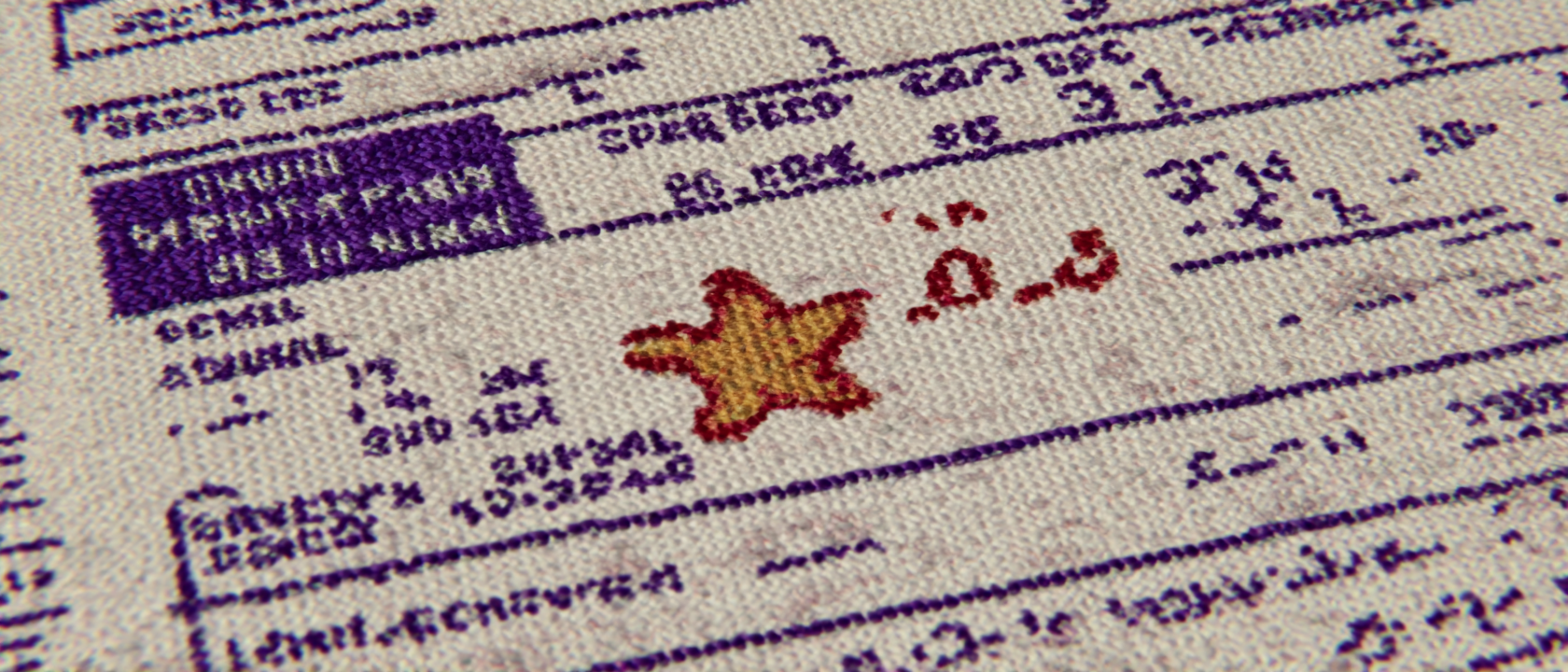 A dramatic close-up of a report card with &ldquo;SKIN: 8/10&rdquo; written on it in red marker, gold star sticker slightly crooked