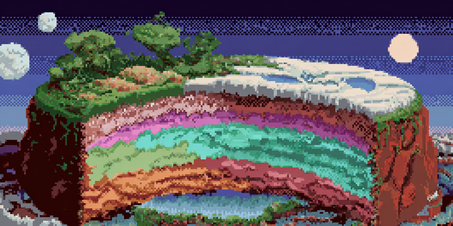 A wound healing in cross-section, layers knitting together, warm hopeful colors suggesting repair in progress, less clinical more organic and alive